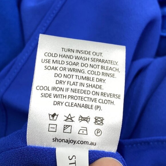 Shona Joy Women’s Tatum Racer Back Scoop Neck Midi Dress Size 4 Ultramarine Blue - Picture 11 of 11